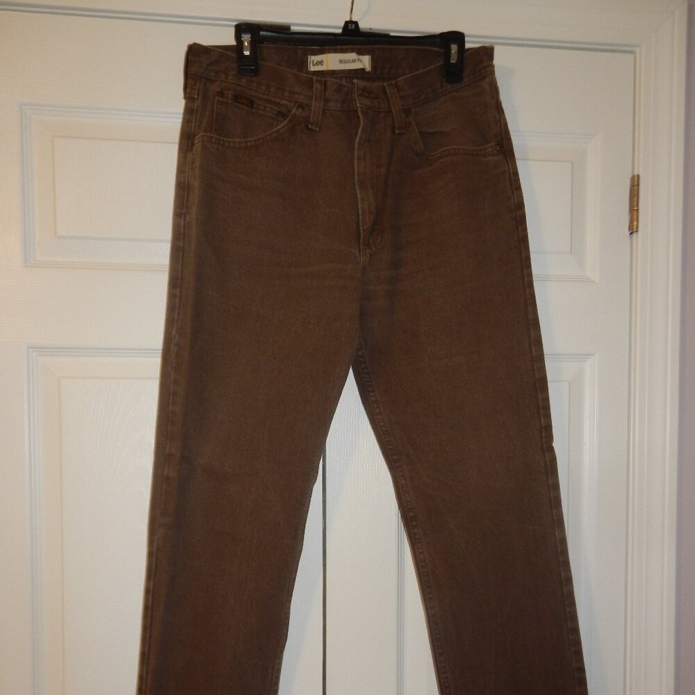 Vintage Lee Men's Brown Regular Fit Jeans 33x34